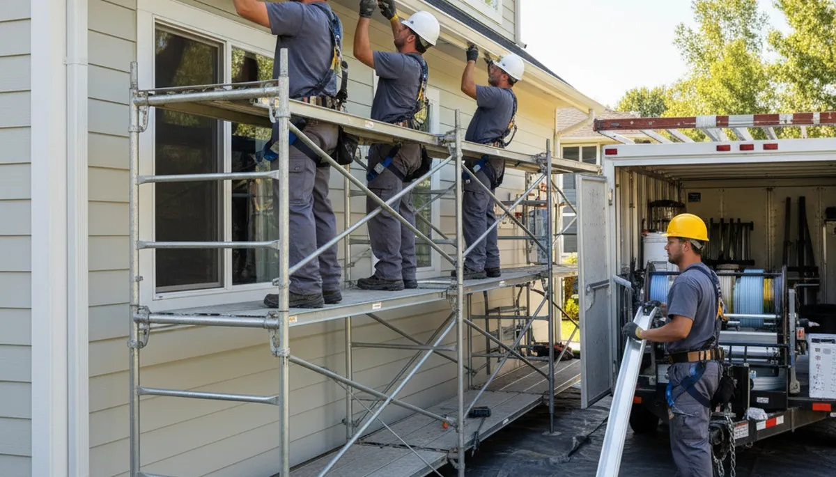 Atlanta, GA seamless gutter installation by FX Remodeling & Exteriors for stormwater protection